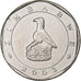 Zimbabue, 10 Dollars, 2003, Harare, Níquel chapado en acero, SC, KM:14