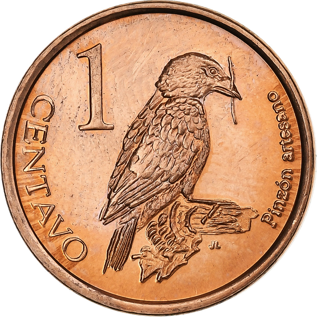 GALAPAGOS ISLANDS, 1 Centavo, 2008, Aço Cromado a Cobre, MS(63), KM:1