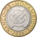 Mozambique, 10 Meticais, 2006, Bi-Metallic, MS(65-70), KM:140