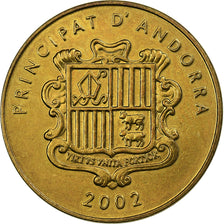 Andorra, 5 Centims, 2002, Latão, MS(63), KM:181