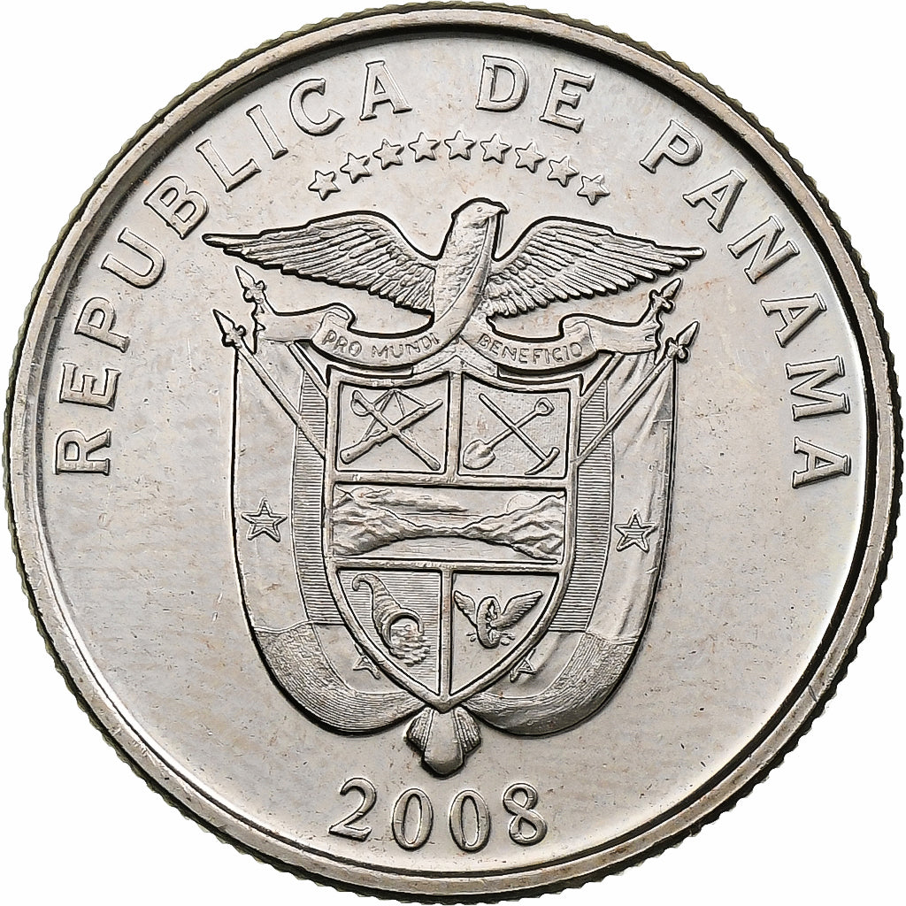 Panama, 1/4 Balboa, 2008, Royal Canadian Mint, Rame ricoperto in rame-nichel