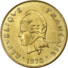 New Hebrides, 5 Francs, 1970, Paris, Nickel-brass, AU(55-58), KM:6.1