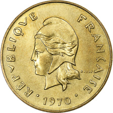 New Hebrides, 5 Francs, 1970, Paris, Nickel-brass, AU(55-58), KM:6.1