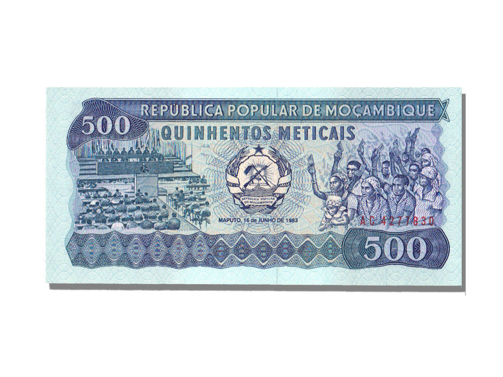 Banknote, Mozambique, 500 Meticais, 1983, 1983-06-16, UNC(65-70)