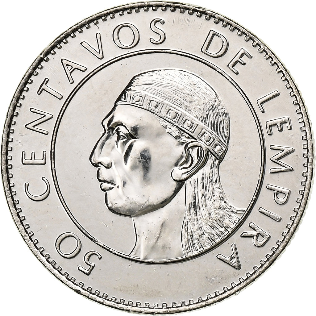 Honduras, 50 Centavos, 1994, Nickel plated steel, UNZ, KM:84a.1