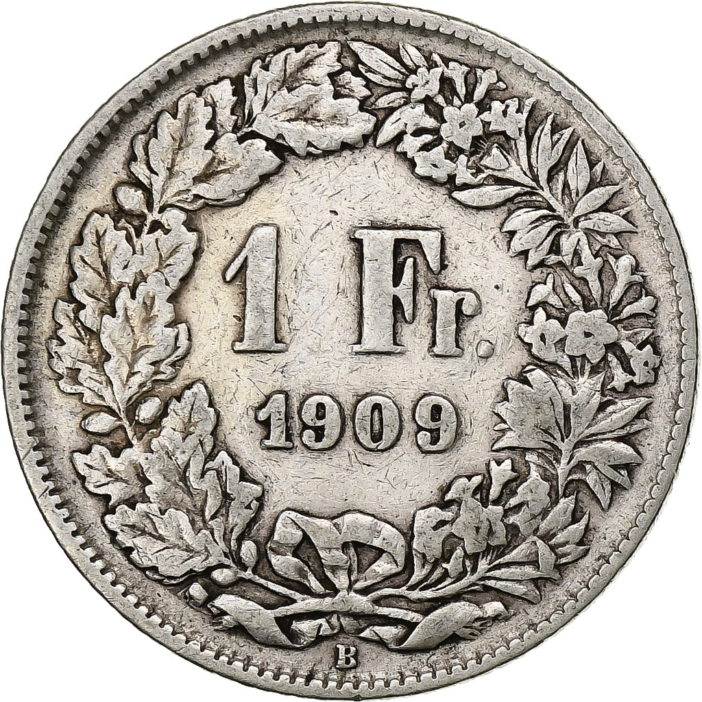 Suisse, Franc, 1909, Bern, Argent, TB+, KM:24