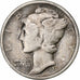 United States, Mercury Dime, Mercury Dime, 1917, U.S. Mint, Silver, EF(40-45)