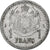 Mónaco, Louis II, Franc, 1943, Aluminio, MBC, KM:120