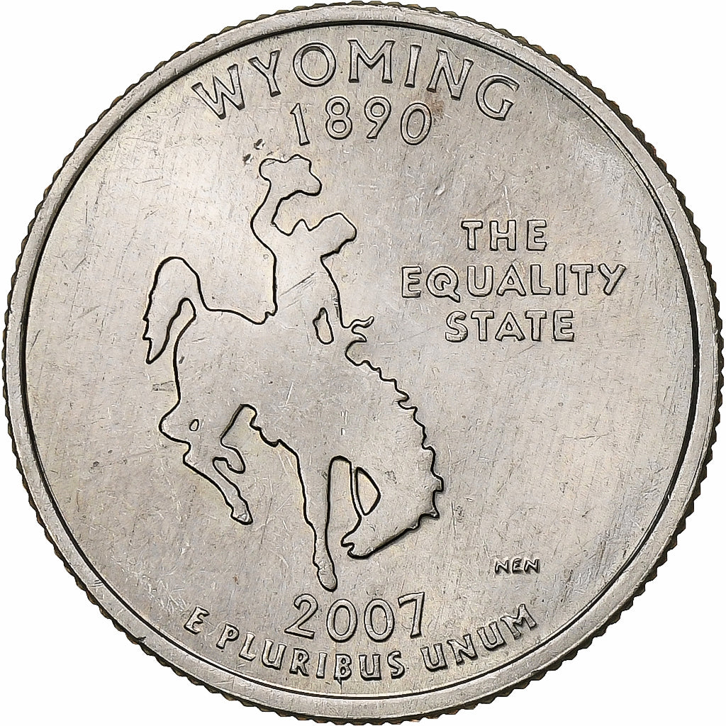 Estados Unidos, Quarter, 2007, U.S. Mint, Cobre - níquel recubierto de cobre