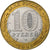 Rússia, 10 Roubles, 2002, St. Petersburg, Bimetálico, MS(65-70), KM:750