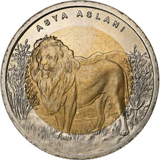Türkei, Lira, 2010, Bi-Metallic, UNZ, KM:1279