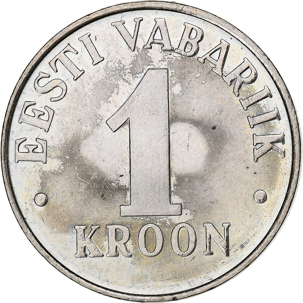 Estonia, Kroon, 1993, Copper-nickel, MS(63), KM:28