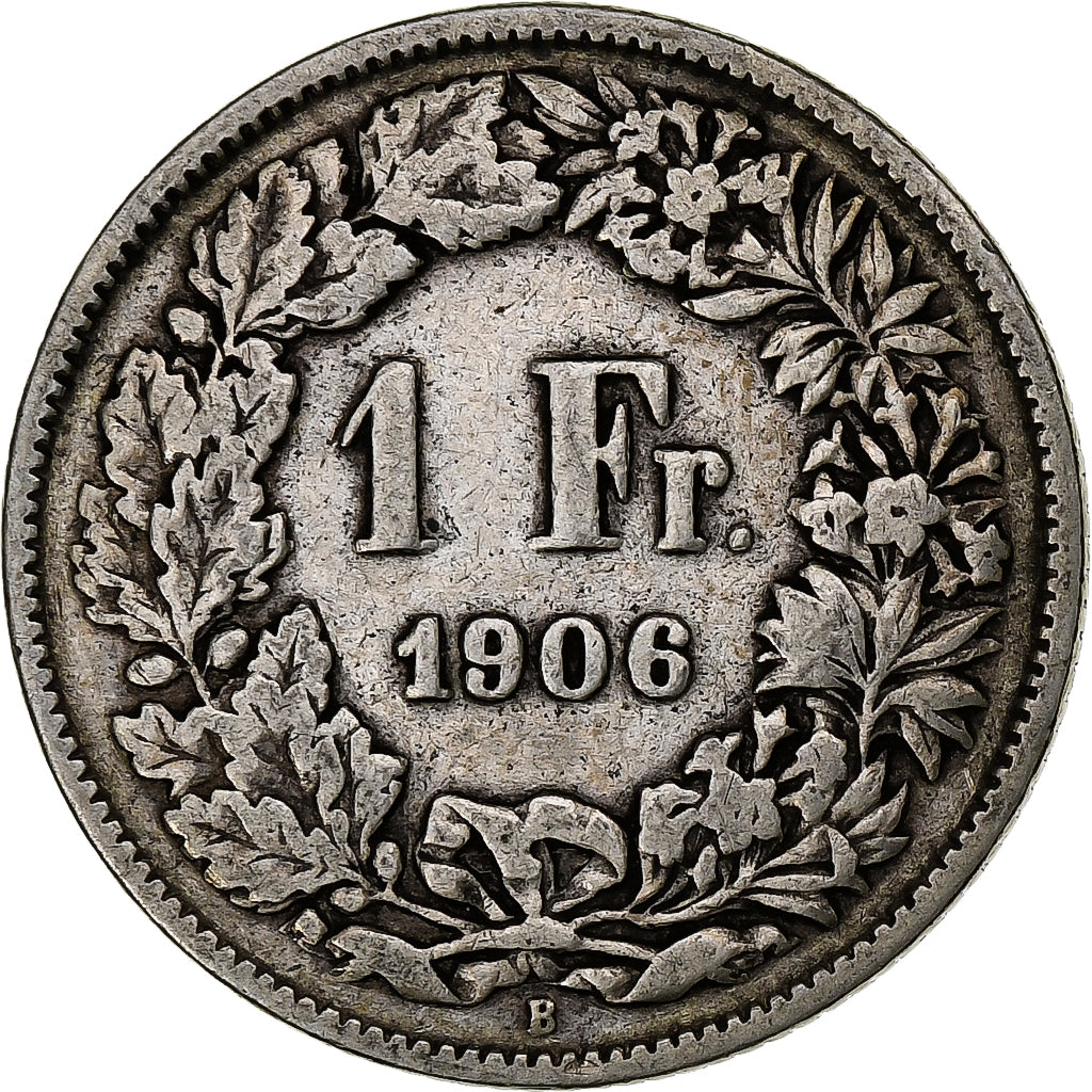 Switzerland, Franc, 1906, Bern, Silver, VF(30-35), KM:24