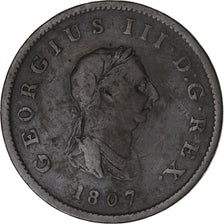 Gran Bretagna, George III, Penny, 1807, Bronzo, BB, KM:7