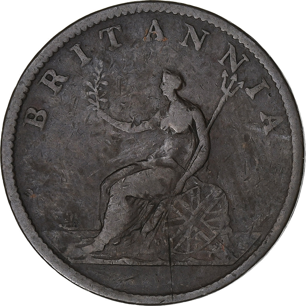 Gran Bretagna, George III, Penny, 1807, Bronzo, BB, KM:7