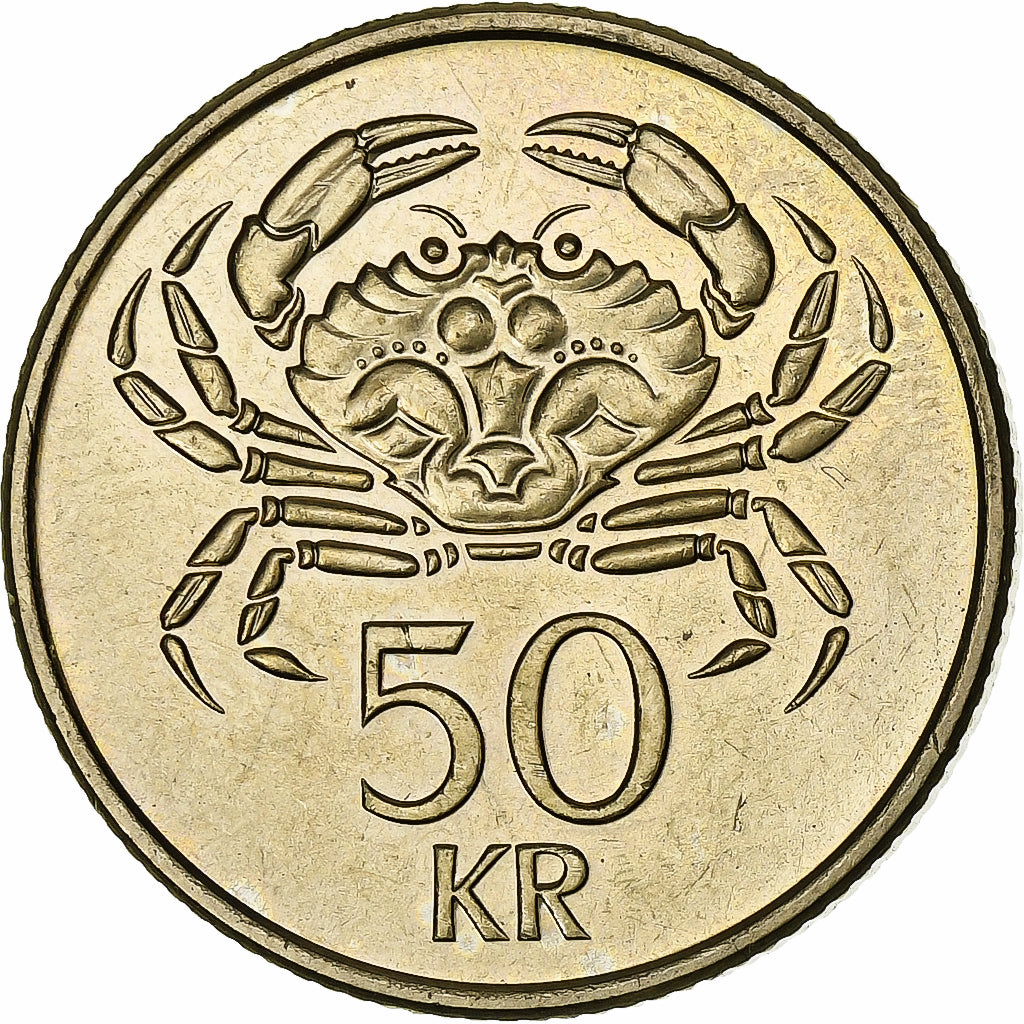 Islande, 50 Kronur, 1992, Nickel-Cuivre, FDC, KM:31