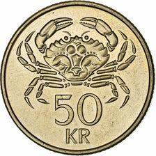 Islande, 50 Kronur, 1992, Nickel-Cuivre, FDC, KM:31