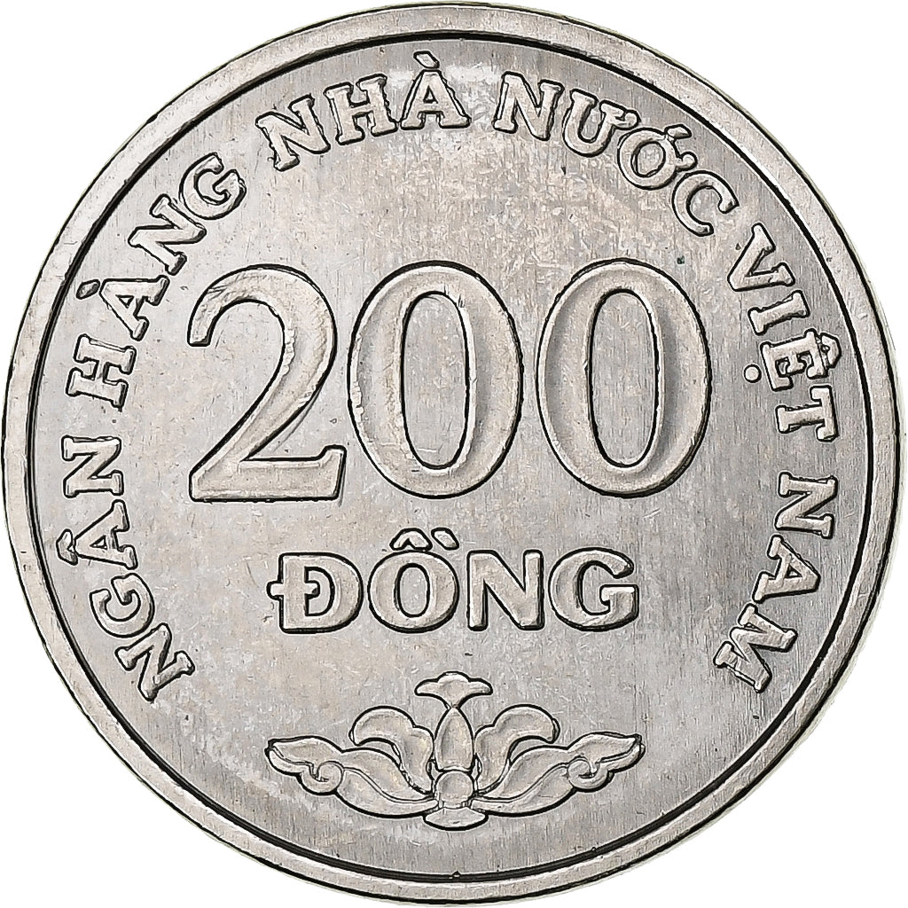 Wietnam, SOCIALIST REPUBLIC, 200 Dông, 2003, Vantaa, Nikiel powlekany stalą