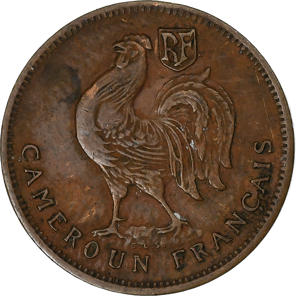 Cameroon, 50 Centimes, 1943, Pretoria, Bronze, EF(40-45), KM:4