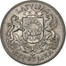 Letonia, 2 Lati, 1925, Plata, EBC, KM:8