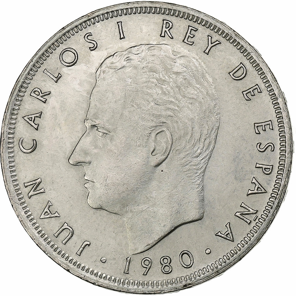 Spagna, Juan Carlos I, 25 Pesetas, 1980, Rame-nichel, FDC, KM:818