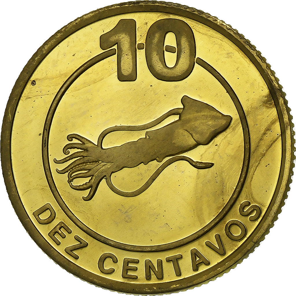 CABINDA, 10 Centavos, 2008, Brass plated steel, UNZ, KM:17