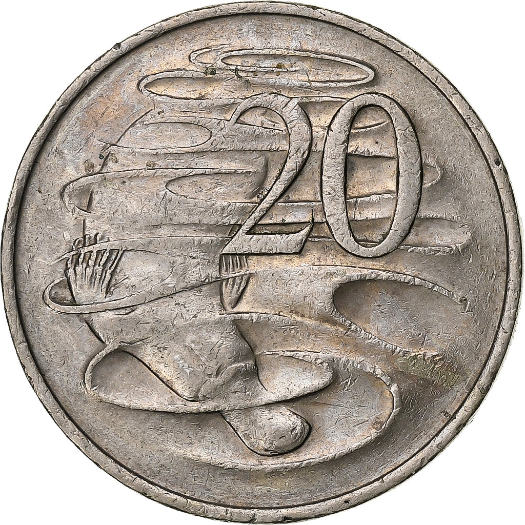 Australia, Elizabeth II, 20 Cents, 1977, Melbourne, Copper-nickel, EF(40-45)
