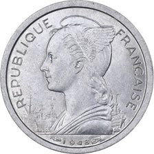 Réunion, Franc, 1948, Aluminum, MS(65-70), KM:6.1