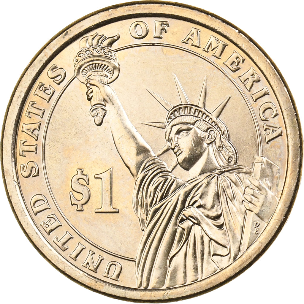 États-Unis, Dollar, 2010, U.S. Mint, Copper-Zinc-Manganese-Nickel Clad Copper