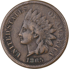 United States, Cent, Indian Head Cent, 1865, U.S. Mint, Bronze, VF(30-35)