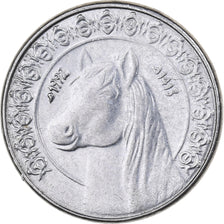 Algeria, 1/2 Dinar, 1992, Algiers, Stainless Steel, AU(50-53), KM:128