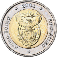 South Africa, 5 Rand, 2008, Pretoria, Bi-Metallic, MS(63), KM:439