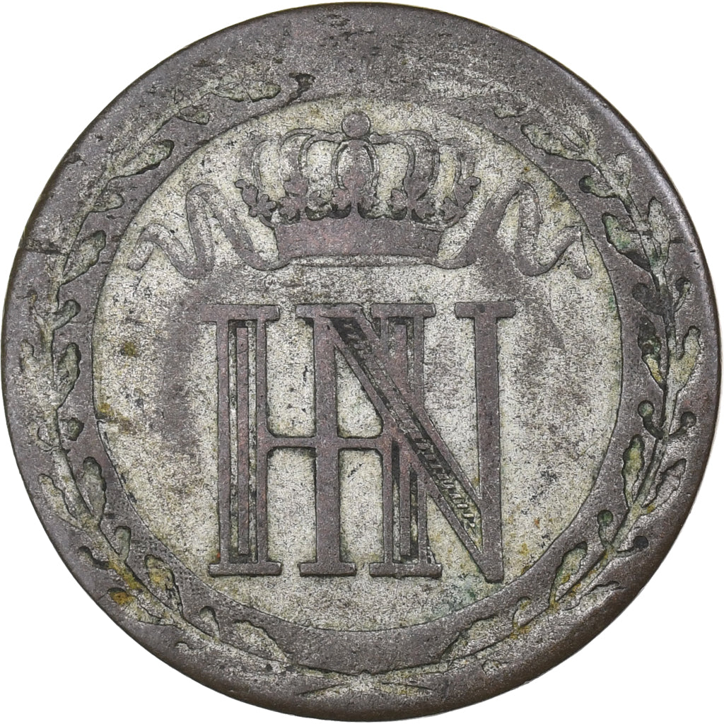 German States, WESTPHALIA, Jerome, 20 Centimes, 1810, Cassel, Silver, EF(40-45)