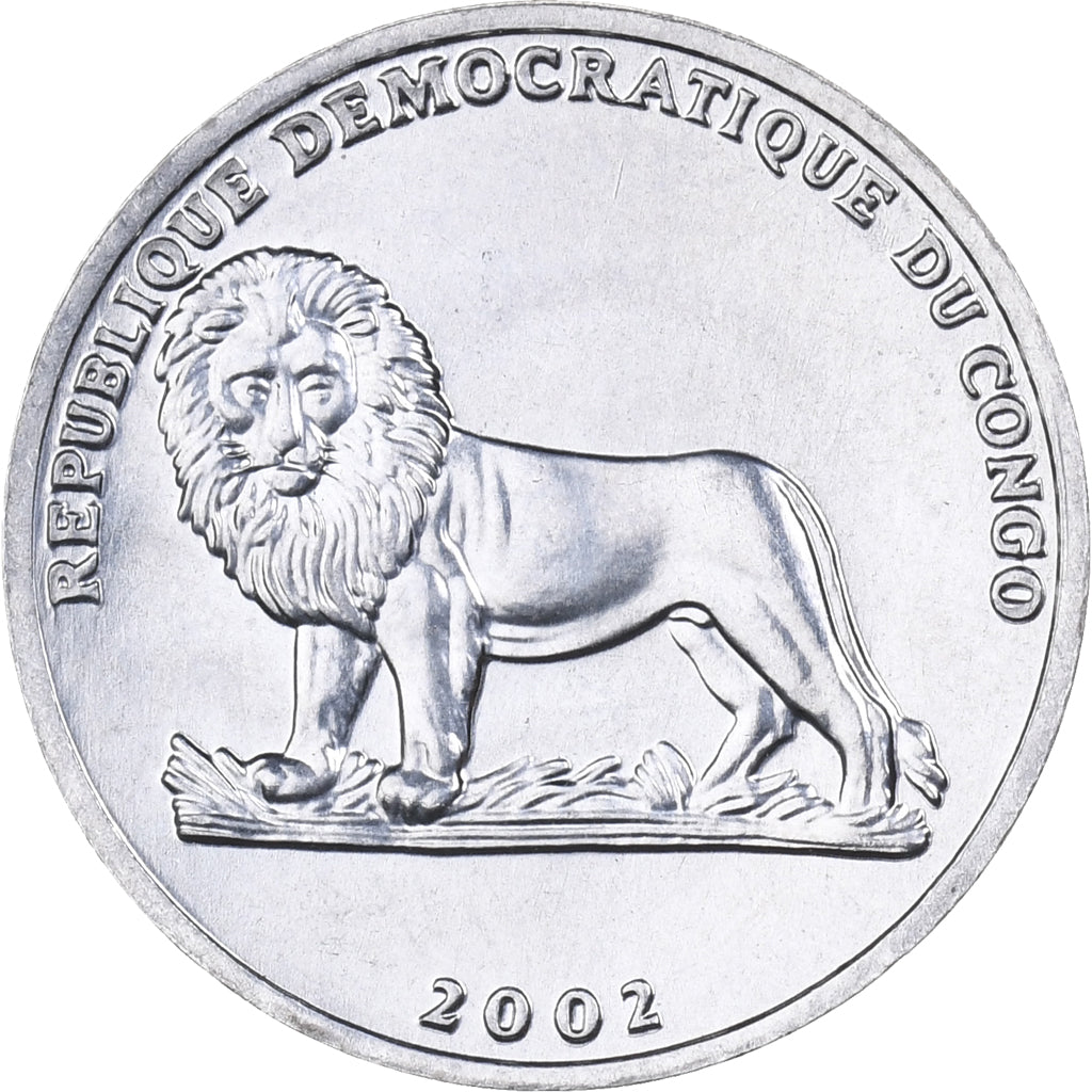 CONGO, REPUBBLICA DEMOCRATICA DEL, 25 Centimes, 2002, Alluminio, FDC, KM:76