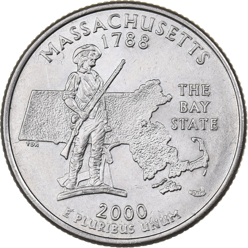 United States, Quarter, 2000, U.S. Mint, Copper-Nickel Clad Copper, MS(65-70)