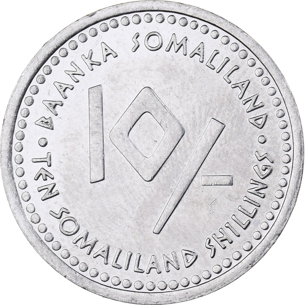Somaliland, 10 Shillings, 2006, Stainless Steel, MS(65-70), KM:15