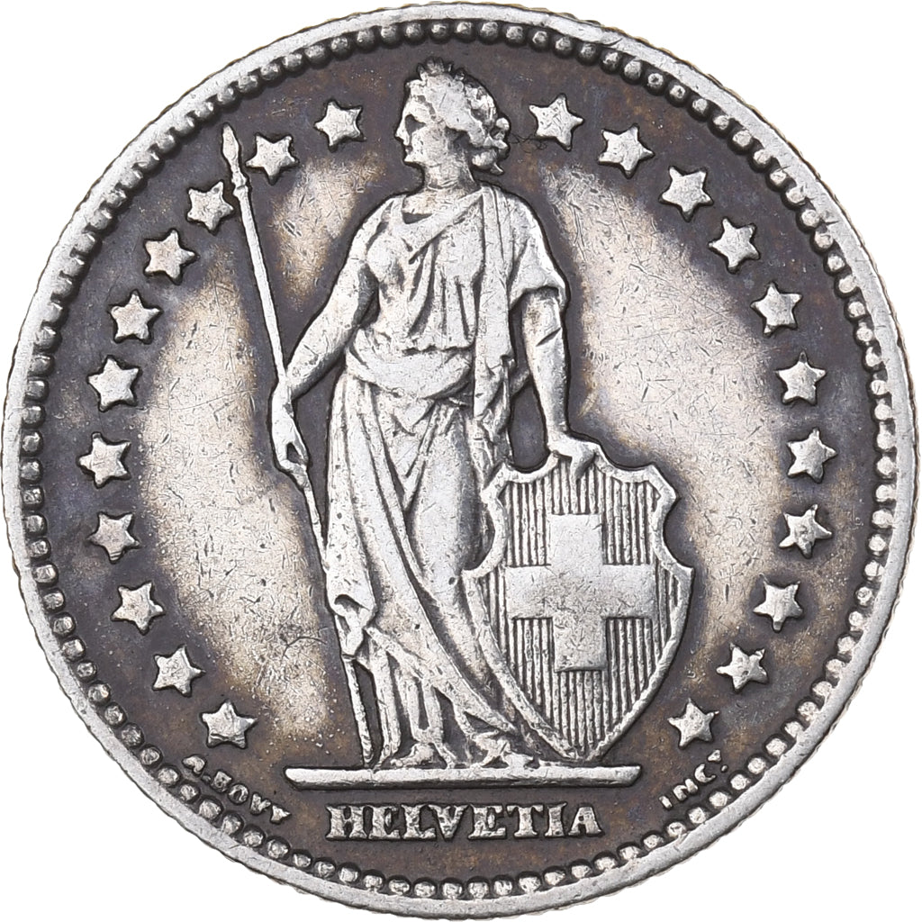 Svizzera, Franc, 1905, Bern, Argento, BB, KM:24