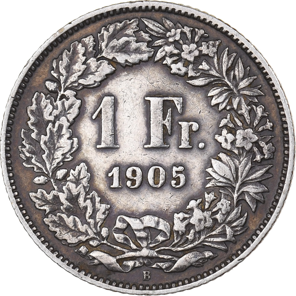 Svizzera, Franc, 1905, Bern, Argento, BB, KM:24