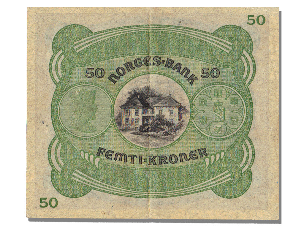 Banknote, Norway, 50 Kroner, 1943, UNC(63)