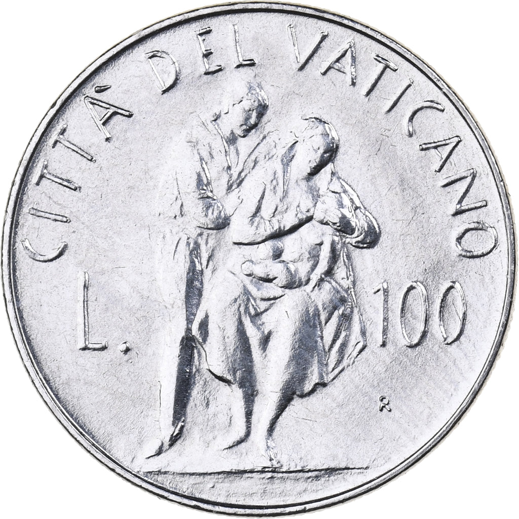 CIDADE DO VATICANO, John Paul II, 100 Lire, 1982 (Anno IV), Rome, Aço