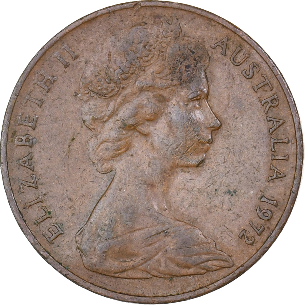 Australia, Elizabeth II, 2 Cents, 1972, Bronze, EF(40-45), KM:63
