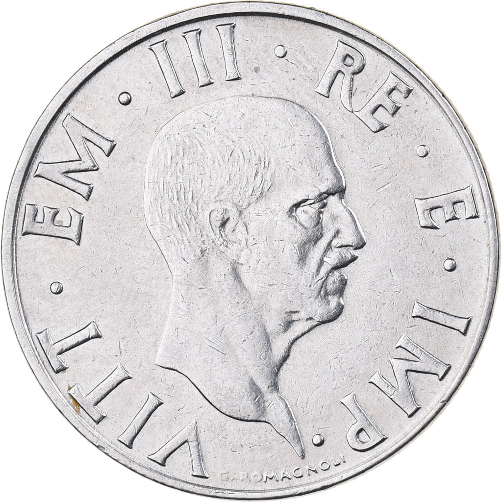 Italia, Vittorio Emanuele III, 2 Lire, 1940, Rome, Acero inoxidable, EBC+