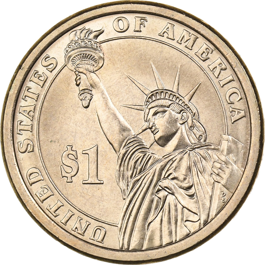 USA, Dollar, 2007, U.S. Mint, Miedź-Cynk-Magnez-Nikiel powlekany Miedzią