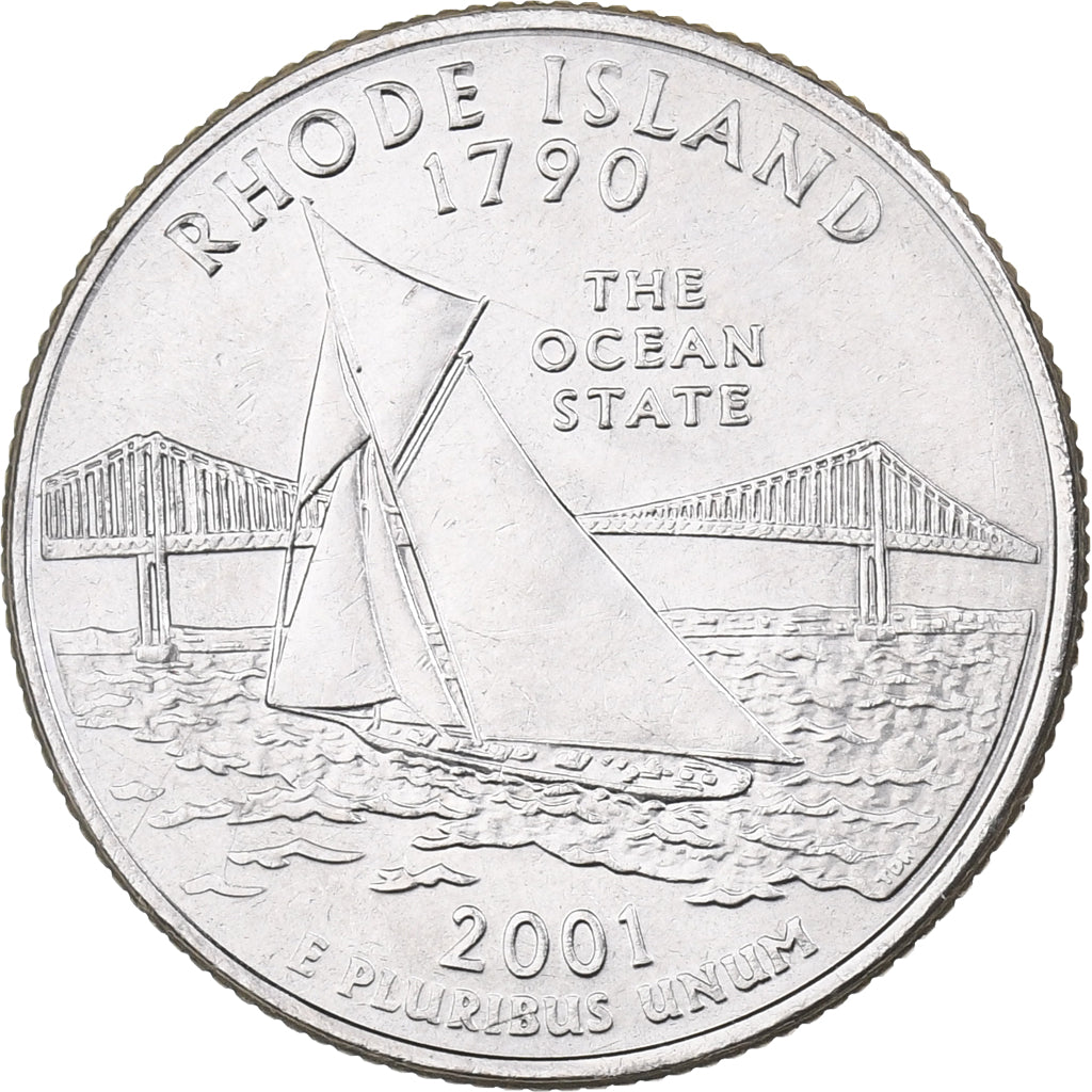 United States, Quarter, 2001, U.S. Mint, Copper-Nickel Clad Copper, MS(63)