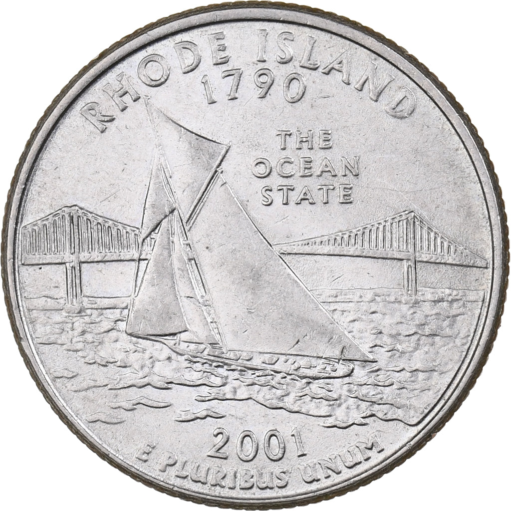 Stati Uniti, Quarter, 2001, Philadelphia, Copper plated nickel, SPL