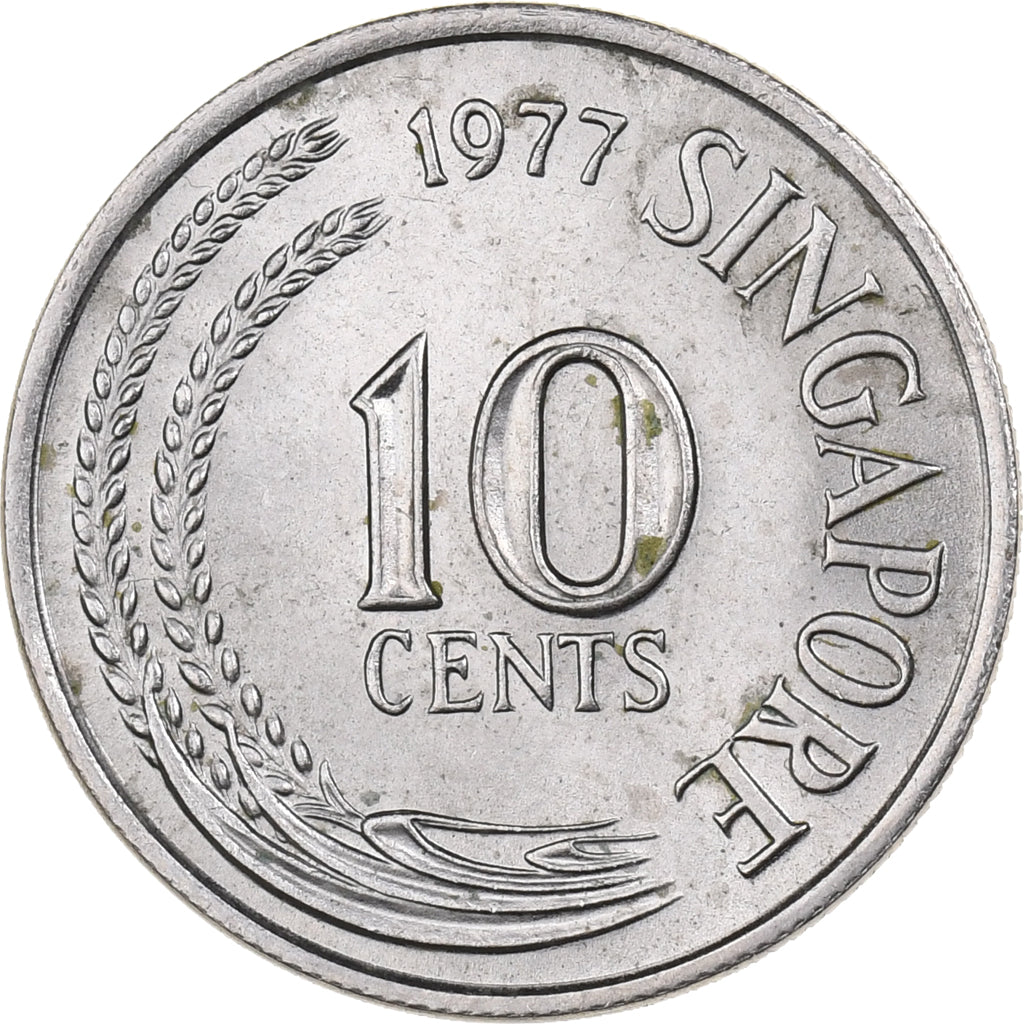 Singapur, 10 Cents, 1977, Singapore Mint, Cupro-nikkel, FDC, KM:3