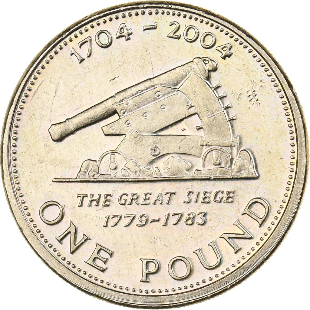 Gibraltar, Elizabeth II, Pound, 2004, Pobjoy Mint, Copper-nickel, MS(65-70)