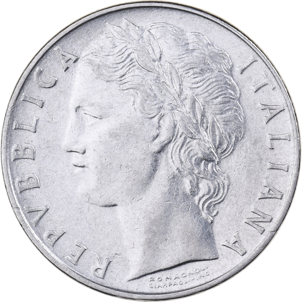 Itália, 100 Lire, 1956, Rome, Aço Inoxidável, EF(40-45), KM:96.1
