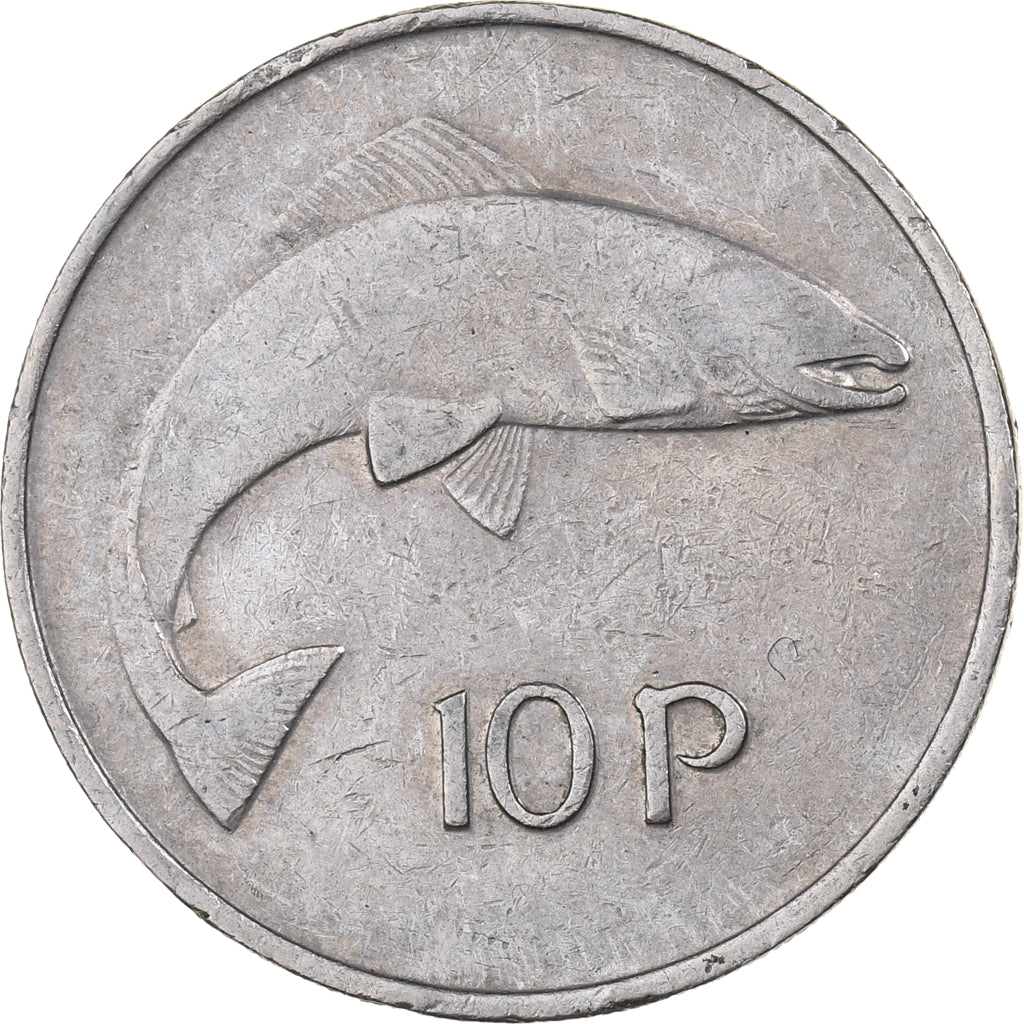 REPUBLIEK IERLAND, 10 Pence, 1980, Cupro-nikkel, ZF, KM:23