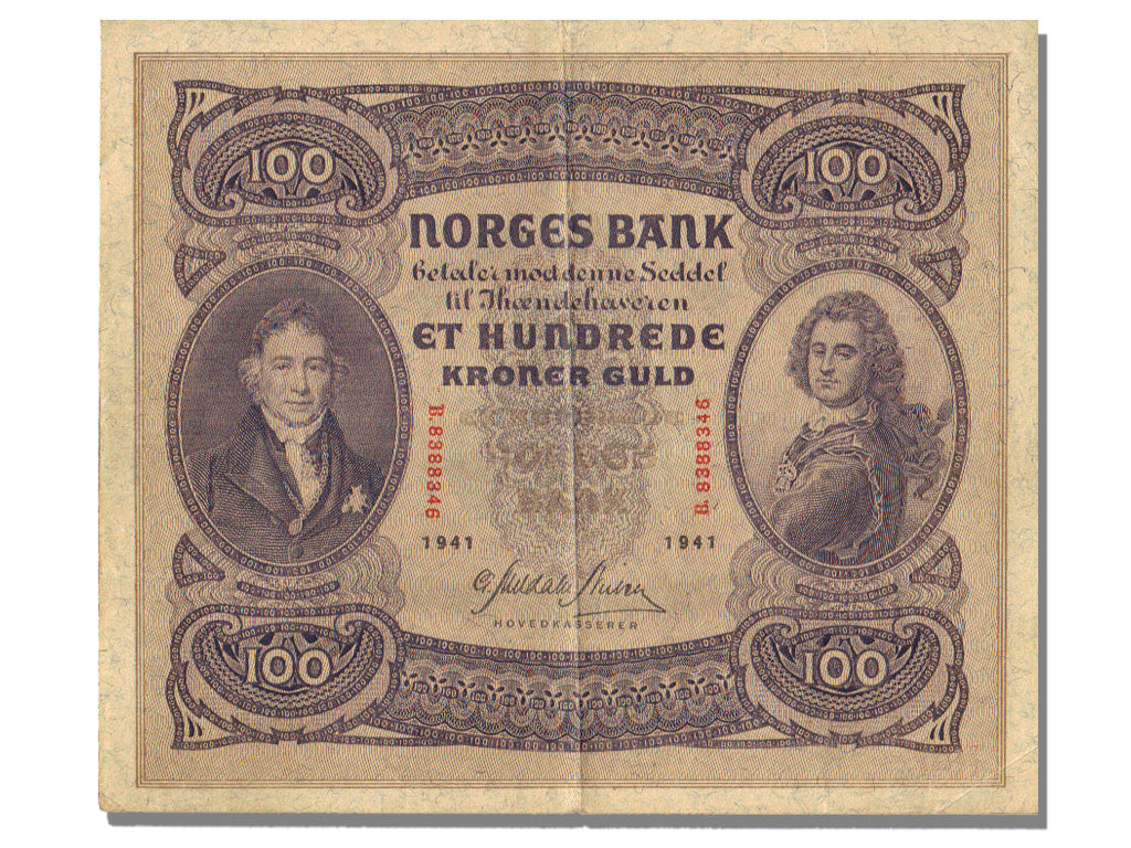 Norway, 100 Kroner, AU(55-58)